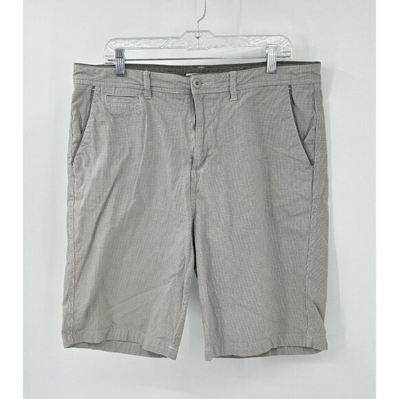 CARBON 2 COBALT shorts bermuda walking golf check casual cotton gray 36 - Picture 1 of 7